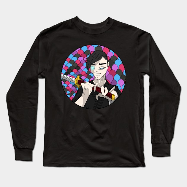 The Silenced Swordsman Long Sleeve T-Shirt by The Crocco